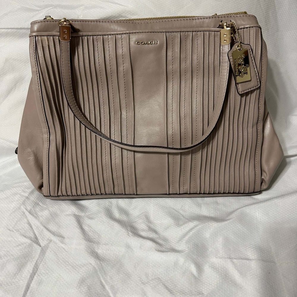 Coach Madison Pintuck Shoulder Bag